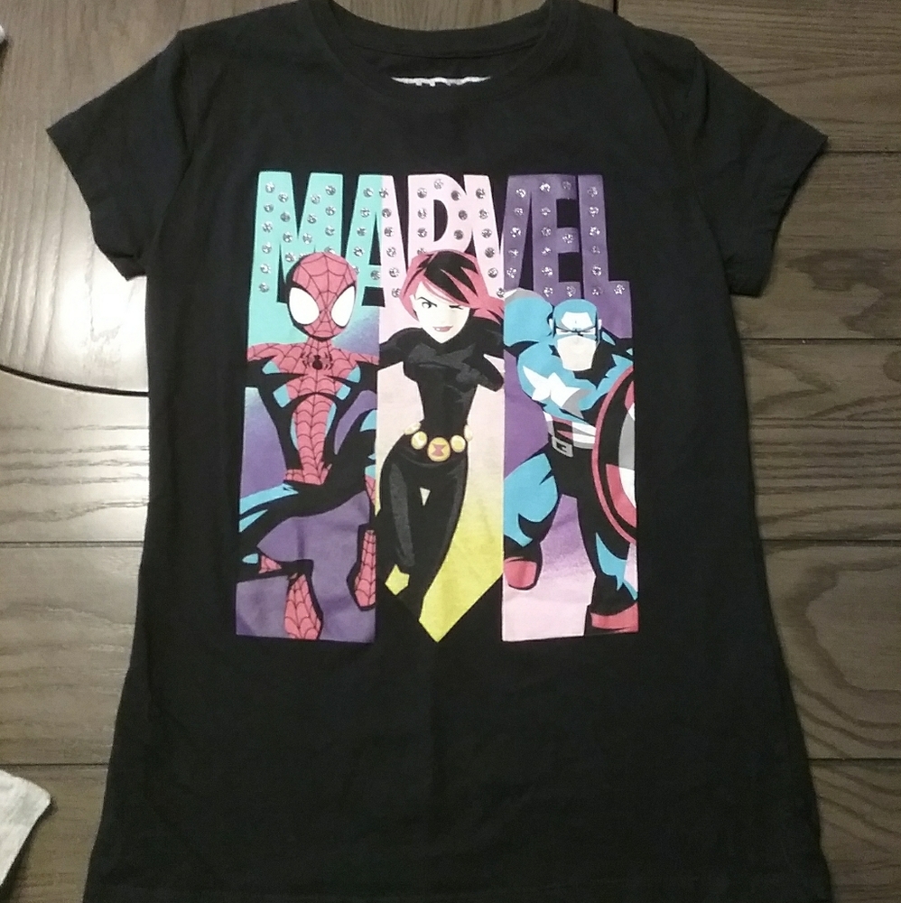 2 Girls Super Hero t-shirts - Picture 2 of 3